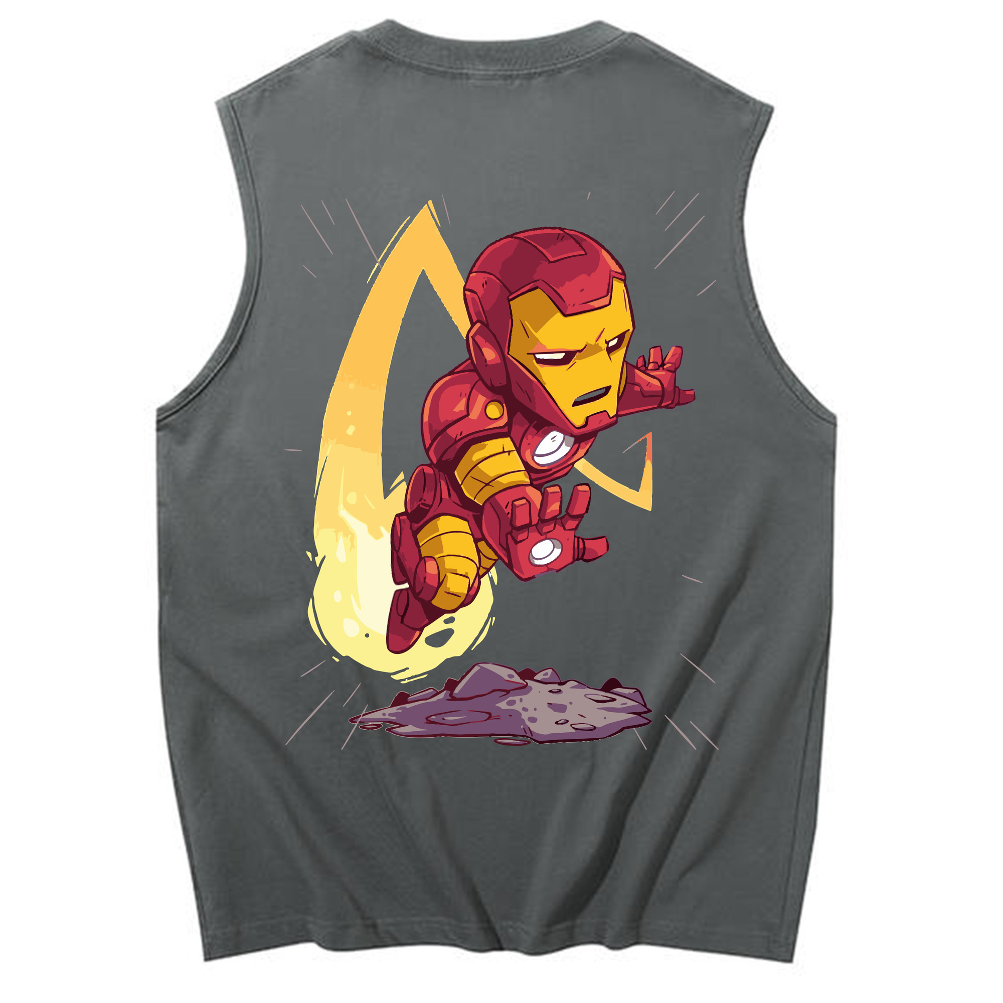 （画像用） アベンジャーズ The Avengers コットン100％タンクトップ（背面プリント）